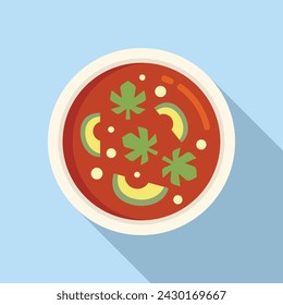 Dining repast cook cream icon flat vector. Savory repast. Dish food hot