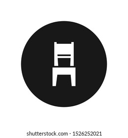 Dining room chair vector icon, simple sign for web site and mobile app.