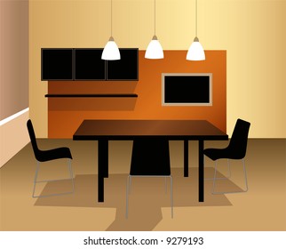 dining room vector