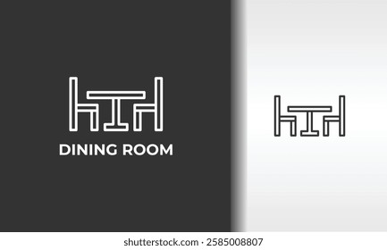 Dining Room Vector, Icon Or Logo Sign Isolated Symbol Illustration