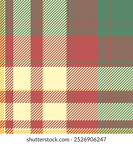 Dining room vector plaid fabric, group background pattern texture. Choice textile check seamless tartan in red and light colors palette.