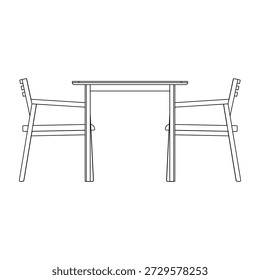 Juego de comedor con cuatro sillones con un diseño moderno y equilibrado. Asientos cómodos y proporciones limpias lo hacen adecuado para comedores contemporáneos e interiores elegantes.