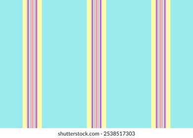 Tela de fondo de la raya del comedor, líneas sin costuras del patrón de la manta. Textura textil de Vertical de Vector Panjabi en paleta de colores amarillo y rosa.