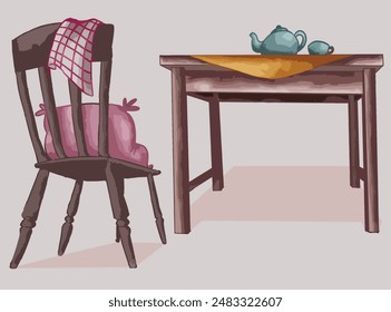 Dining Table and Dining Chair