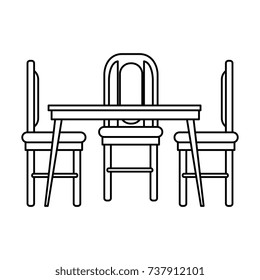 dining table and chairs