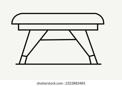 Dining table and chairs in continuous line art drawing style. Classic style dining room furniture black linear sketch isolated on white background. Vector illustration.