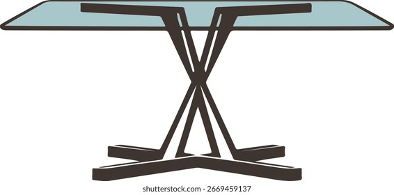 Dining Table Color Vector Design