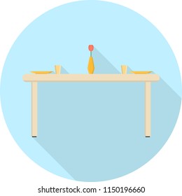 Dining Table Icon Design