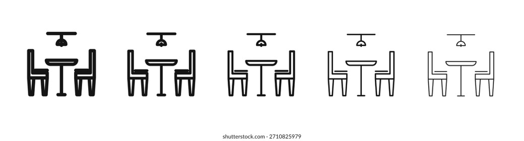 Dining table icon design, logo, app, UI. Vector illustration, EPS