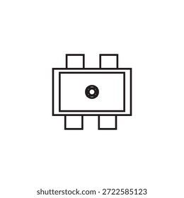 Esstisch Symbol Illustration Element Design