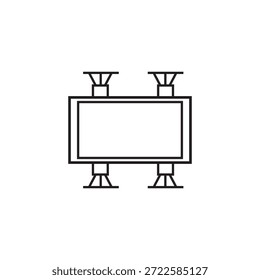 Esstisch Symbol Illustration Element Design