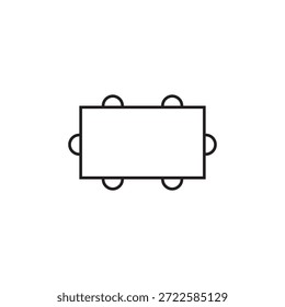 ícone da mesa de jantar ilustração elemento design