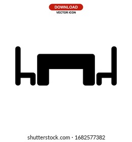 dining table icon or logo isolated sign symbol vector illustration - high quality black style vector icons
