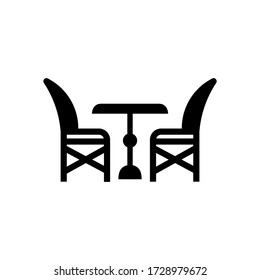 dining table icon or logo isolated sign symbol vector illustration - high quality black style vector icons
