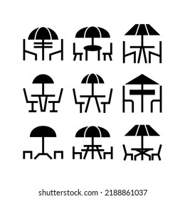 icono de mesa de comedor o logotipo símbolo de signo aislado ilustración vectorial - Colección de iconos vectoriales de estilo negro de alta calidad
