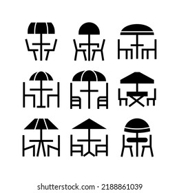 icono de mesa de comedor o logotipo símbolo de signo aislado ilustración vectorial - Colección de iconos vectoriales de estilo negro de alta calidad
