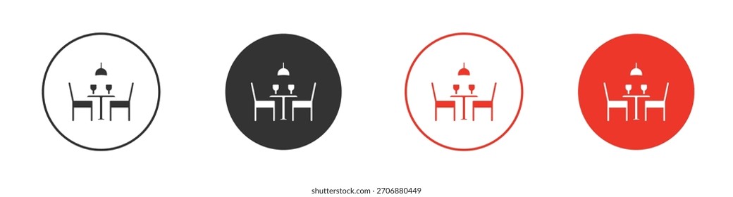 Dining table icon. pictogram sign for Ui UX