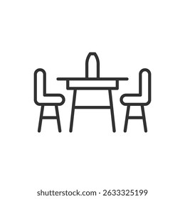 Dining Table Icon Sign Symbol