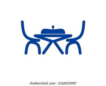 dining table icon with simple design