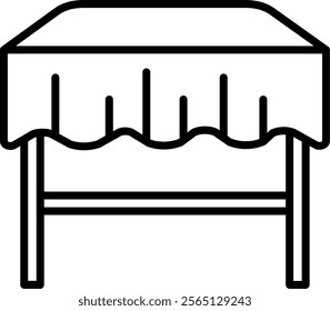 Dining Table Icon Symbol Art Sign