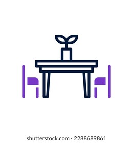 dining table icon for your website design, logo, app, UI.