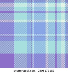 Dining vector fabric pattern, endless seamless tartan texture. Festive textile plaid background check in light and violet colors palette.