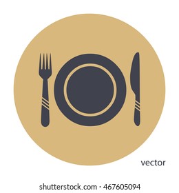 Dinner dishes icon