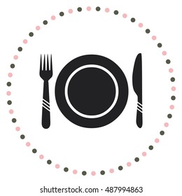 Dinner dishes icon