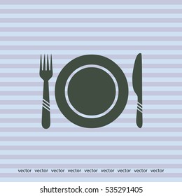 Dinner dishes icon