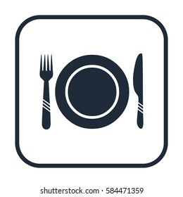 Dinner dishes icon