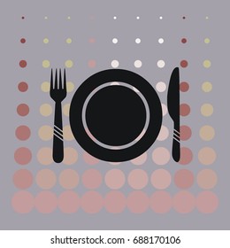 Dinner dishes icon