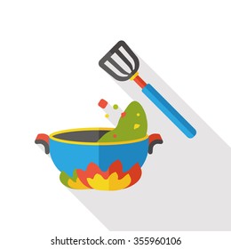 dinner food flat icon