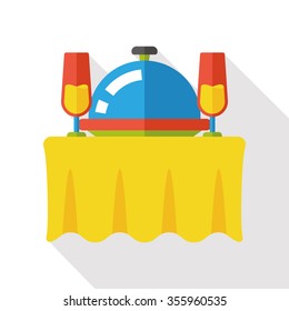 dinner food flat icon