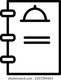 Dinner Food Menu Outline Icon