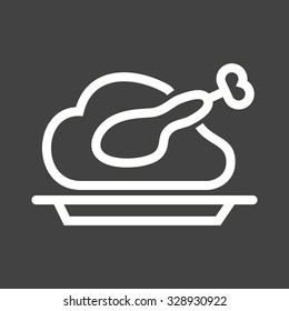 Dinner, food, party icon vector image.Can also be used for christmas, celebrations, observances and holidays. Suitable for use on web apps, mobile apps and print media.