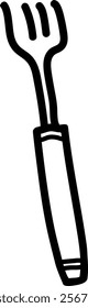 Dinner Fork Sketch Vector Illustration