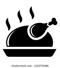 Dinner glyph icon