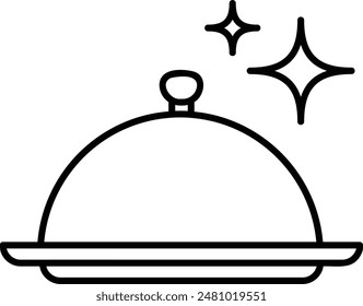 Dinner Icon - Depicting Evening Meals, Culinary Delights, and Social Gatherings