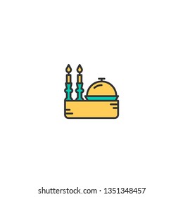 Dinner Icon Design. Lifestyle icon vector illustration