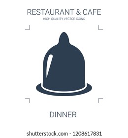 dinner icon. high quality filled dinner icon on white background. from restaurant cafe collection flat trendy vector dinner symbol. use for web and mobile