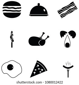 dinner icon set