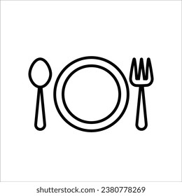 Icono de cena ilustración vectorial