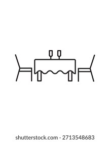 dinner icon, vector best line icon.