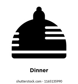 Dinner icon vector isolated on white background, Dinner transparent sign , food and fruit symbols