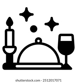 Dinner icon for web, app, infographic, etc
