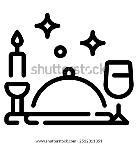 Dinner icon for web, app, infographic, etc