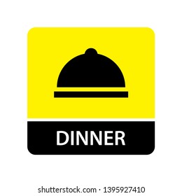Dinner icon for web and mobile