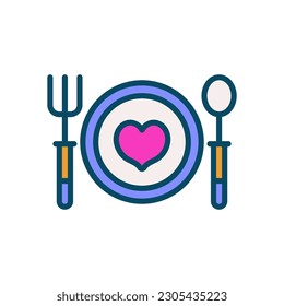 icono de cena para tu sitio web, móvil, presentación y diseño de logotipo.