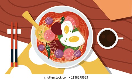 Dinner illustration