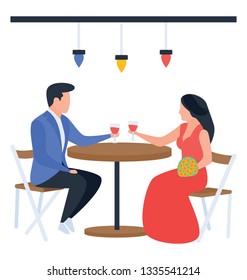 Dinner in illustration vector 